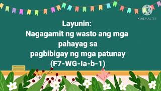 Mga Pahayag sa Pagbibigay ng Patunay ♥️