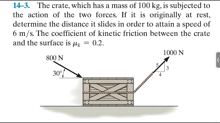 Dynamics 14-3| The crate, which has a mass of 100 kg, is subjected to the action of the two forces. - DayDayNews