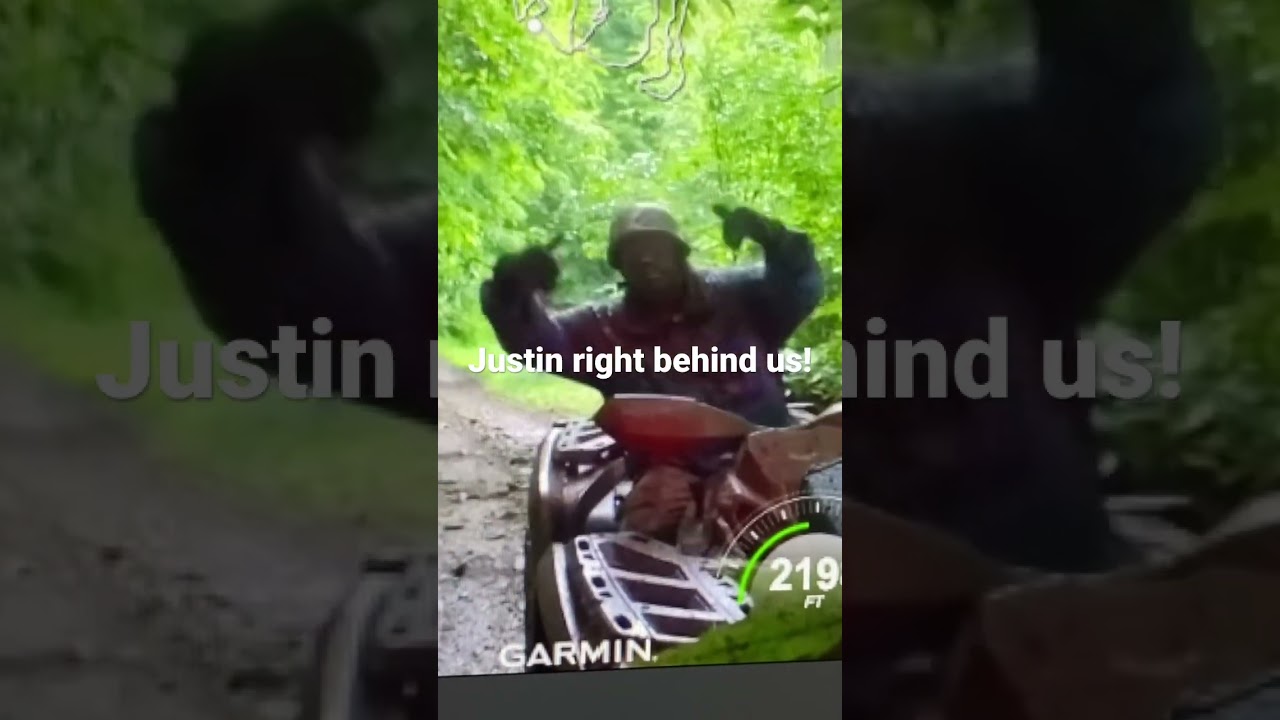 Justin keeping up with the SXS’s at Tar Hollow!  