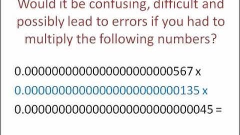 Scientific Notation Really small Numbers
