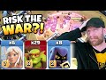 COULD THIS REALLY WORK?! RISKING the WAR with a WEIRD ATTACK?! Clash of Clans