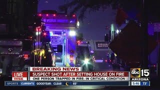 Home invasion in Peoria turns into shooting, house fire investigation