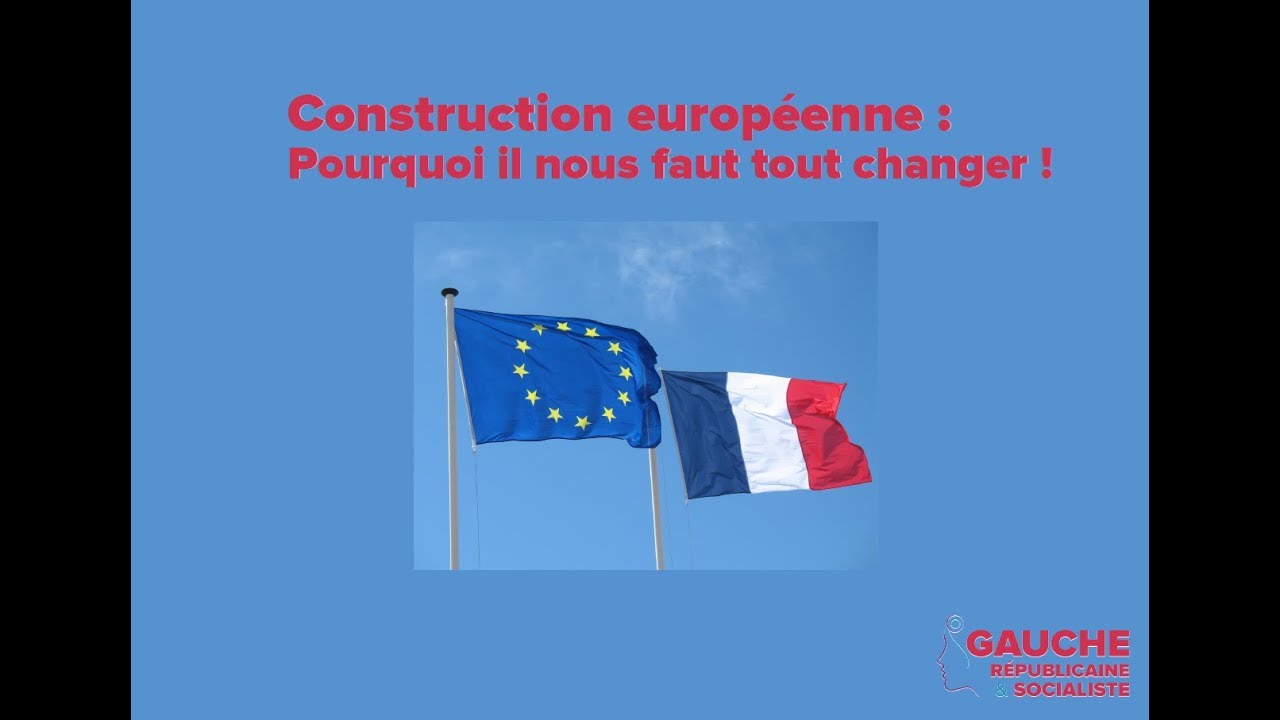 Presentation du livret "Construction européenne pourquoi il nous faut
