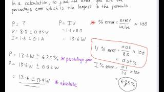 Errors and Uncertainties 2 Wealth