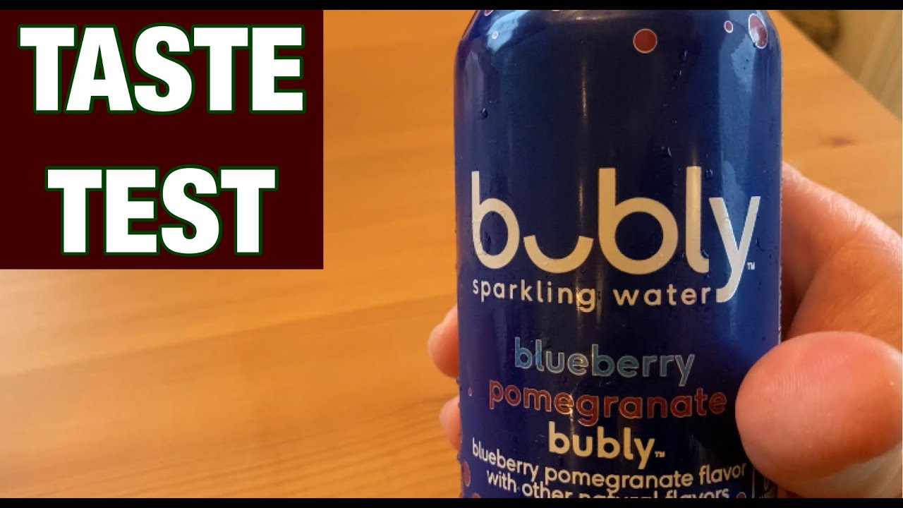 Bubly Sparkling Water (Blueberry Pomegranate) YouTube
