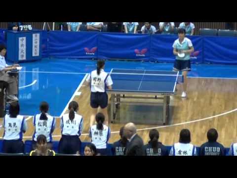 2011関東学生卓球春季リーグ王（青学大）vs岡野（中大）①