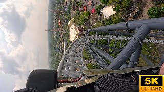 Maxx Force POV 5K INSANE Compressed Air Launch Coaster Six Flags Great America, IL