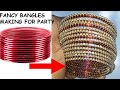 How To Make Silk Thread Bangles At Home//Stone Bangles..! Stone Bangles