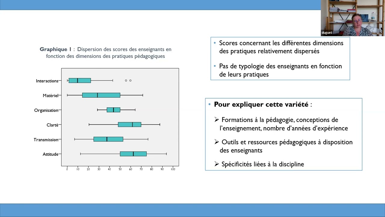 Séminaire OTP 2022 – A. Duguet - Le cours magistral en 1ère année universitaire