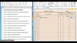 Recording Transactions into General Journal