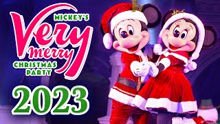 Mickey's Very Merry Christmas Party 2023 at Walt Disney World - Rides, Parade and Characters [4K]
