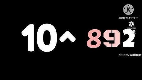 Numbers 0 to Trucentillion with sound effects 