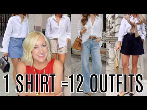 12 Easy Outfit Ideas With Just 1 Shirt | How To Maximize Your Closet