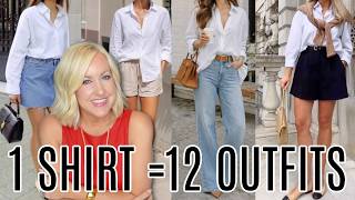 12 Easy Outfit Ideas With Just 1 Shirt | How to Maximize Your Closet