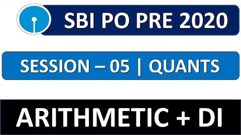 SBI PO PRE 2020 || SESSION-5 || QUANTITATIVE APTITUDE || Memory Based Questions