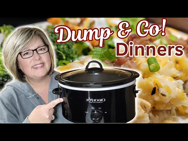 5 Ingredient DUMP AND GO Crockpot Meals That Will Be YOUR NEW FAVORITES!  Easy Slow Cooker Recipes! 