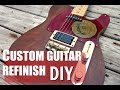 Custom Guitar Refinish in Lacquer / Built From Reclaimed Wood / Part I Custom Guitar Refinish in Lacquer / Built From Reclaimed Wood / Part I
