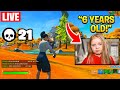 Youngest Fortnite Player Goes LIVE And THIS Happens... (Stream Sniped)