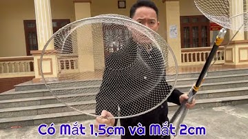 Cần Vợt Kích Cá :2,5m và 3,5m | Đầu Vợt Kích Lưới 30cm và 40cm Cước Đúc Đan Tay. HÀNG LOẠI 1 VIP