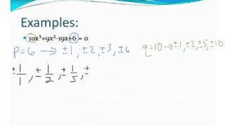 #12 - 7.5 rational root theorem ex. 2 - Algebra 2