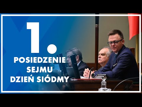 1. Posiedzenie Sejmu - dzień siódmy,  6 grudnia 2023 r.