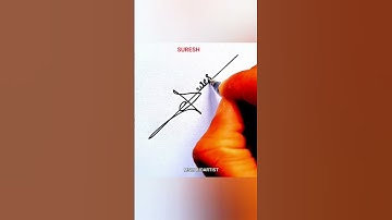 Suresh signature #suresh #sign #calligrahy #handwriting