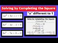Quadratic Equations: Completing the Square
