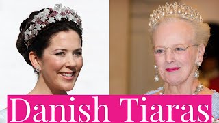 All the Tiaras in the Danish Royal Family - Queen Margrethe, Crown Princess Mary of Denmark