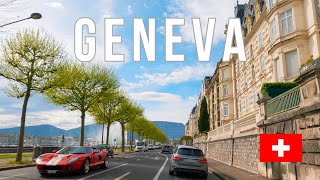 Geneva, Switzerland 🇨🇭 Driving Downtown - 2023 4K 60fps