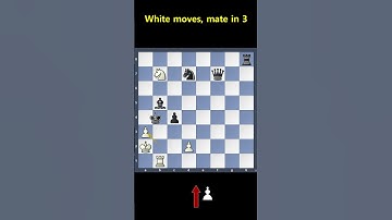 #48 White to move, mate in 3  #chess #games #chesspuzzle