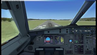 Landing in Belfast with an A318 !