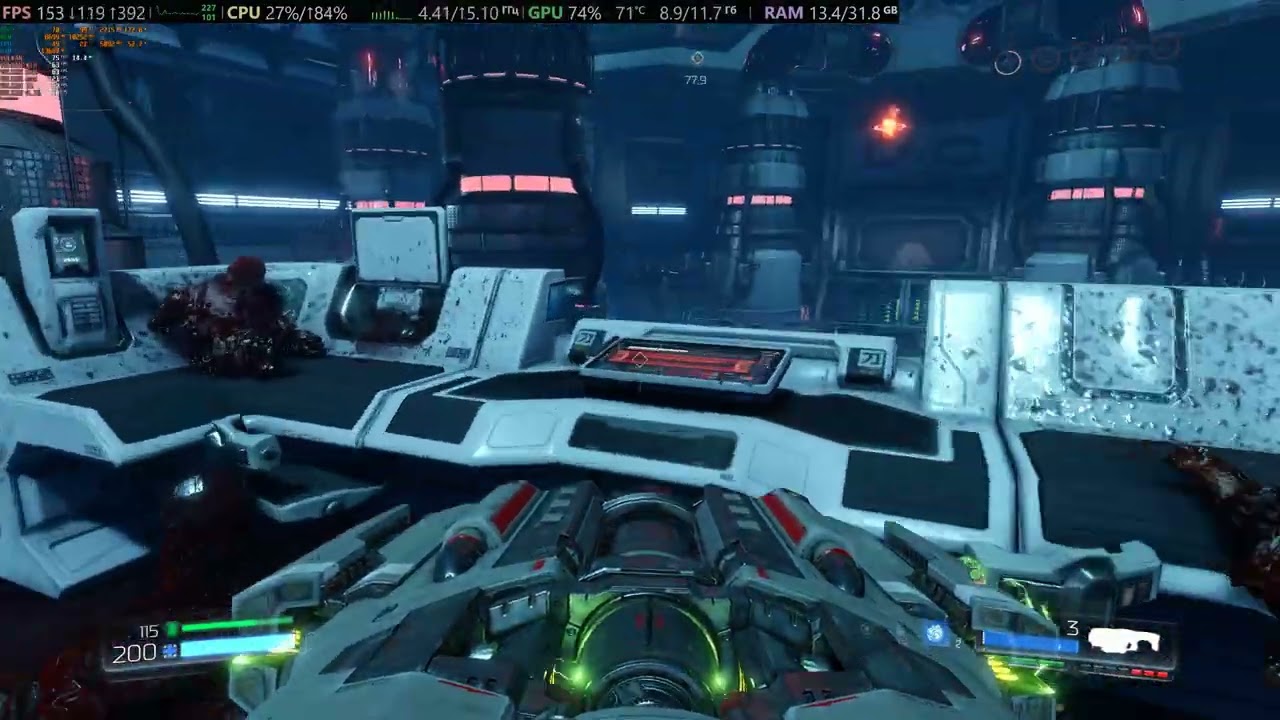 Doom 2016 i5 13600kf RTX 4070 4K UHD smooth motion FG