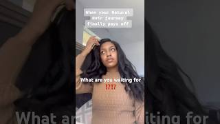 When you’re natural hair journey FINALLY pays off - #waistlengthhair #hairgrowth #hair #haircare