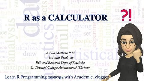 R Programming - R as a Calculator | Arithmetic Functions in R