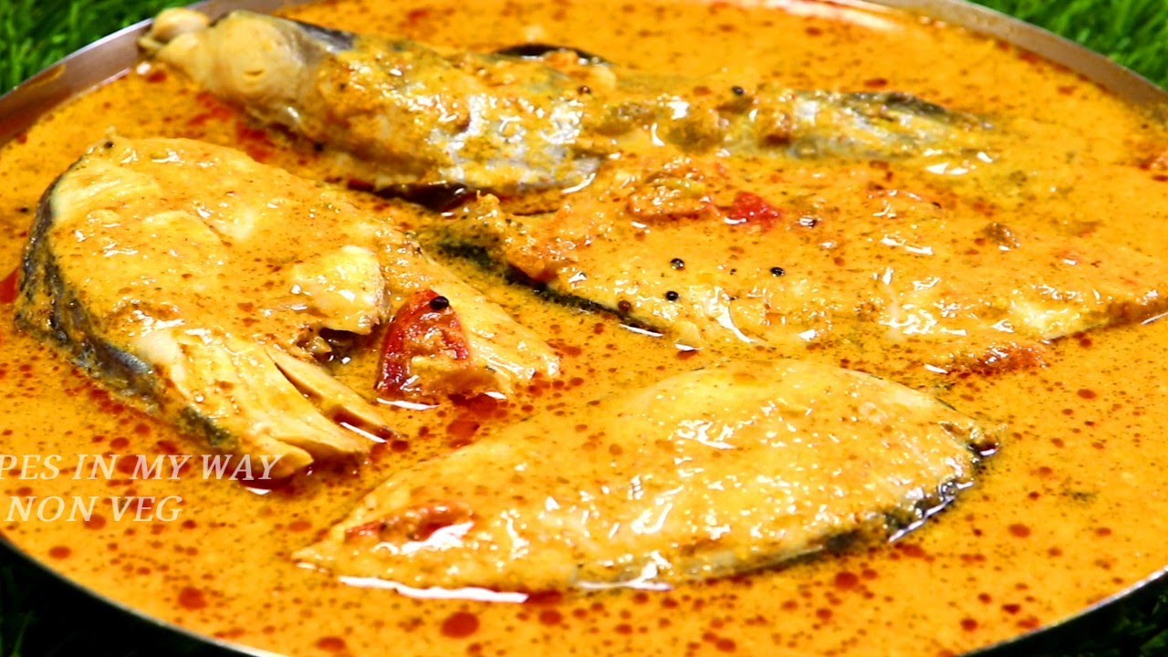 மீன் குழம்பு - MEEN KULAMBU - FISH CURRY - FISH KULAMBU - COCONUT MILK FISH CURRY - மீன் குழம்பு