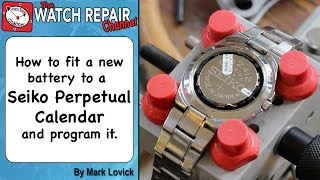 strategi Evaluering lager How to reset a Seiko perpetual calendar and fit a new battery. Watch repair  tutorials. 8F32 - YouTube