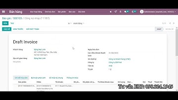 Tạo hóa đơn công nợ trên ERP