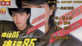 徐瑋 送你一朵勿忘我(拼音 Lyrics Version)