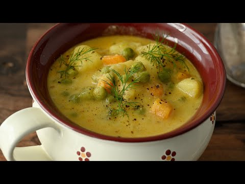 Unglaublich So kocht meine Gromutter Kartoffeln! Leckere Kartoffel-Suppe! Vegan