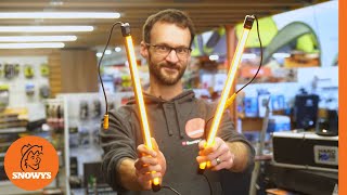 Hard Korr オレンジ/ホワイト LED キャンプ ライト キット ディフューザー付き