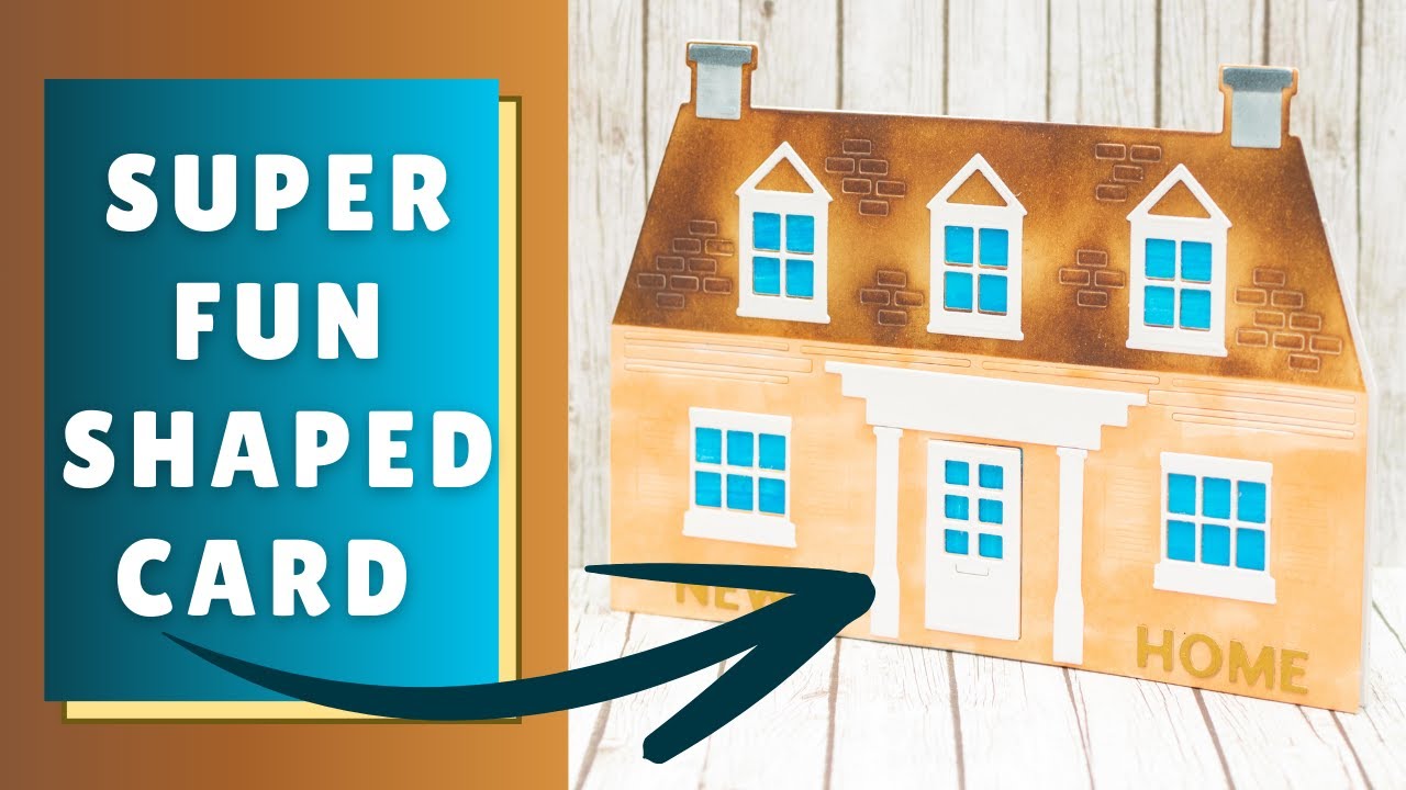 How to Make NEW HOME Shaped Card / Cosy Country Cottage / Crafter's ...