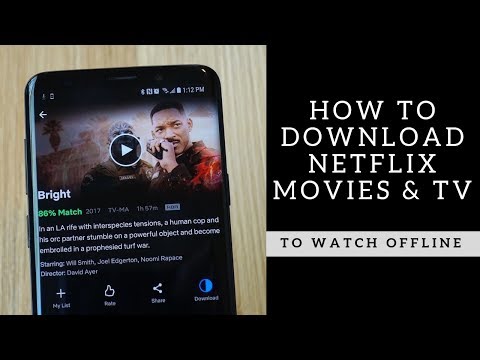 Download shows or movies to watch offline