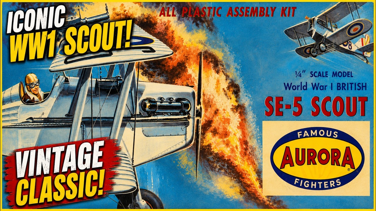 航空機・ヘリコプター SE-5 SCOUT AURORA Opening a 50+ Year Old Aurora SE-5 Scout Kit | Vintage Model