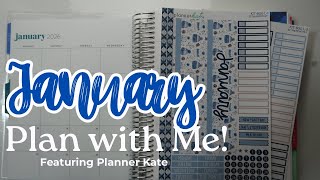 Planning January 2026 in the Daily Duo using Planner Kate