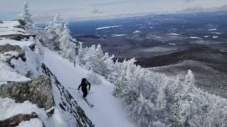 Skiing Whiteface Toll Road Slides Upper and Lower