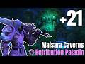 Maisara Caverns +21 - Ret Paladin POV - M+ - S1 Midnight