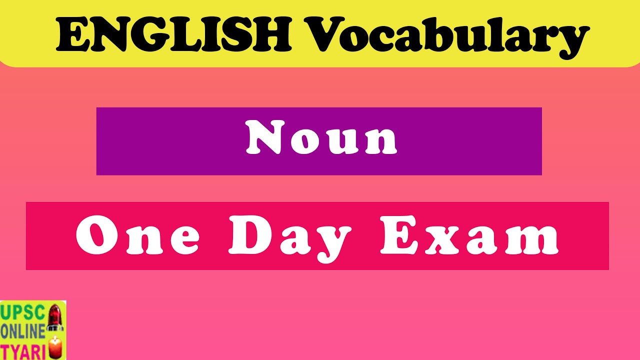 Daily Vocabulary For SSC Bank Exams WEEK 1 Day 1