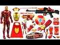 Iron man toys collection unboxing reviewaction figurescloakmaskglovespistolshieldlaser sword