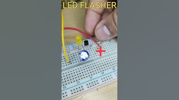 Simple led flasher using bc547