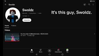 Why should we expose @SwoIdz.